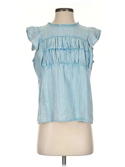 Pre-owned Rails Sleeveless Blouse In Blue