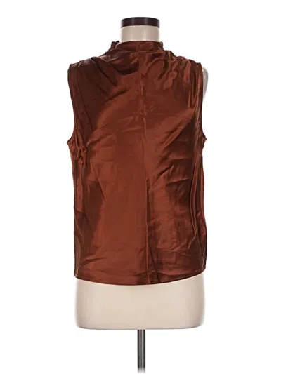 Pre-owned Rails Sleeveless Blouse In Brown