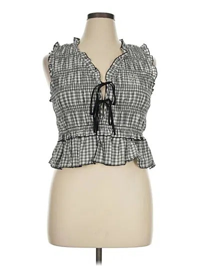 Pre-owned Rails Sleeveless Blouse In Gray