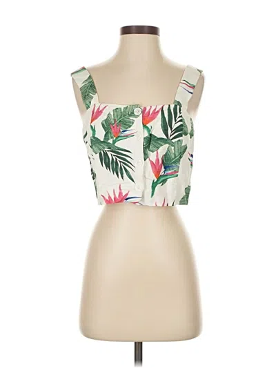 Pre-owned Rails Sleeveless Blouse In White