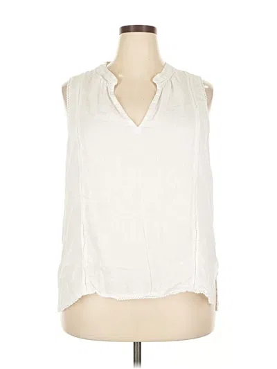 Pre-owned Rails Sleeveless Blouse In White