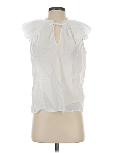 Pre-owned Rails Sleeveless Blouse In White