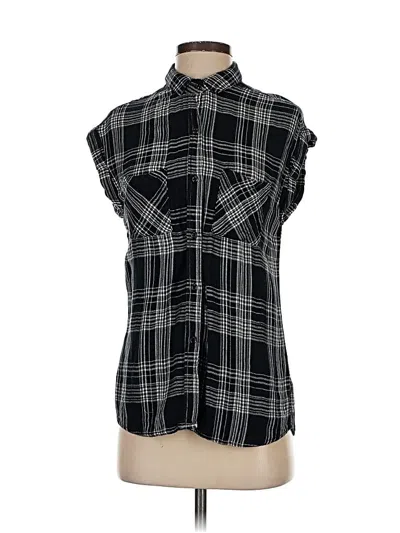 Pre-owned Rails Sleeveless Button Down Shirt In Black