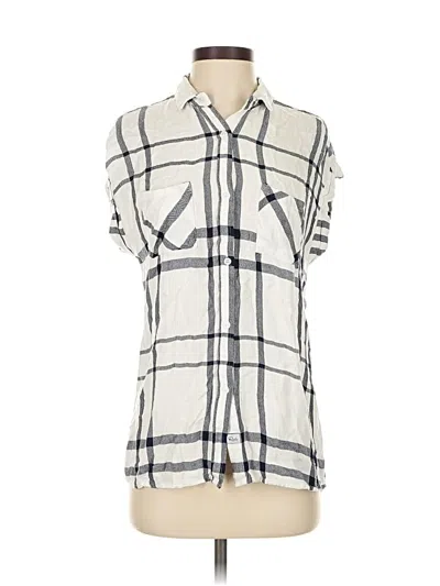 Pre-owned Rails Sleeveless Button Down Shirt In Ivory
