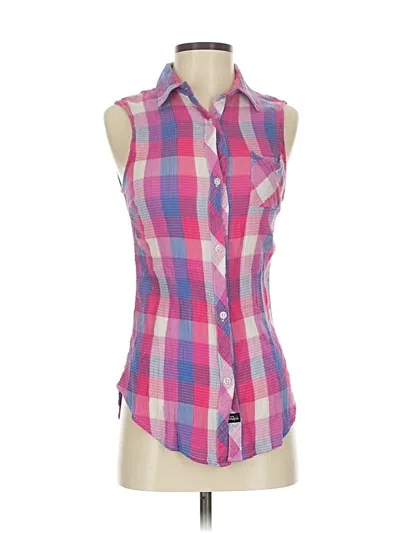 Pre-owned Rails Sleeveless Button Down Shirt In Pink