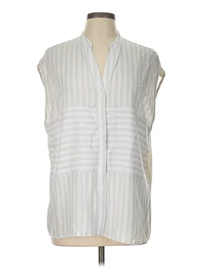 Pre-owned Rails Sleeveless Button Down Shirt In Silver