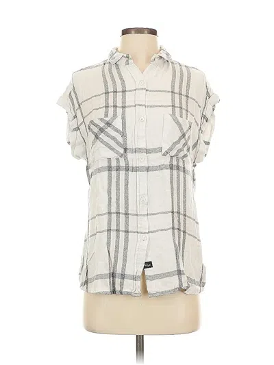 Pre-owned Rails Sleeveless Button Down Shirt In White