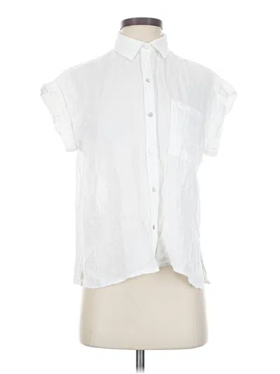 Pre-owned Rails Sleeveless Button Down Shirt In White