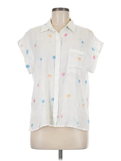 Pre-owned Rails Sleeveless Button Down Shirt In White