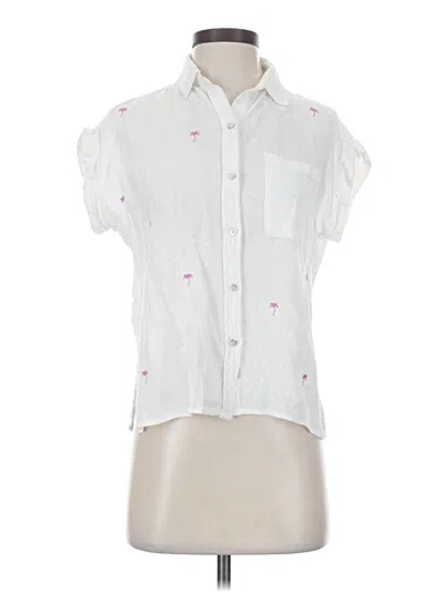 Pre-owned Rails Sleeveless Button Down Shirt In White
