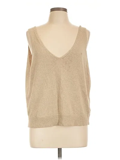 Pre-owned Rails Sleeveless Top Tan V-neck Tops