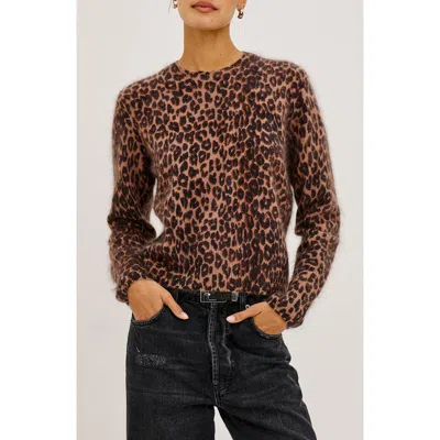 Rails Sofia Wool And Cashmere Crewneck Sweater In Brown