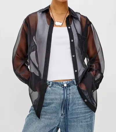 Rails Sofiya Button Front Top In Black