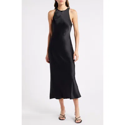 Rails Solene Satin Slipdress In Black