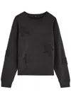 Rails Sonia Star-appliqué Cotton Sweatshirt In Black
