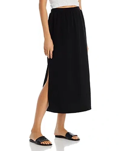 Rails Soraya Cotton Skirt In Black Gauze