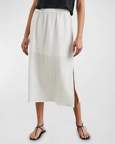 Rails Soraya Gauze Midi Skirt In White