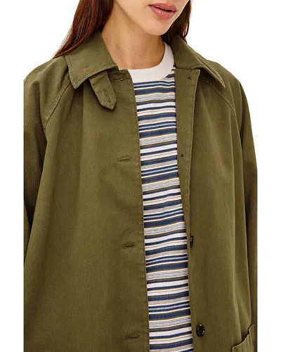 Rails Stafford Cotton Button Front Jacket In Green
