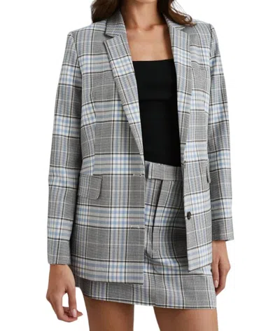 Rails Stanton Blazer In Cocoa Sky Check In Multi