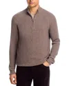 Rails Stark Merino Wool Quarter Zip Sweater In Brown