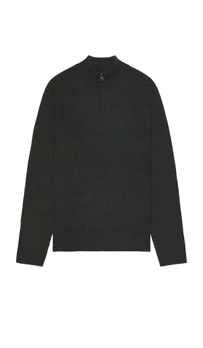 Rails Stark Quarter Zip Sweater In Green