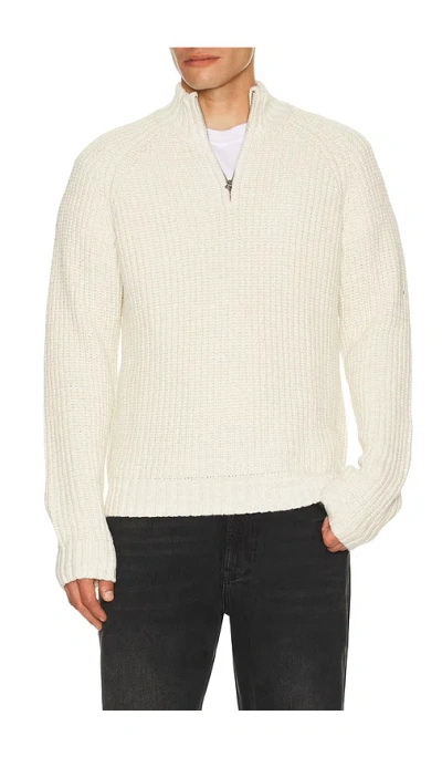 Rails Stratton Quarter Zip Sweater In Neutral