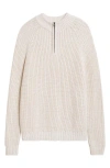 Rails Stratton Quarter Zip Sweater In Neutral