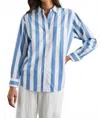 Rails Arlo Shirt In Rue Stripe In Blue