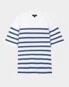 Rails Striped Cotton Cashmere Short-sleeve Tee In Sailor Stripe