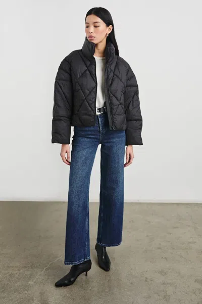 Rails Summit Jacket In Black In Blue