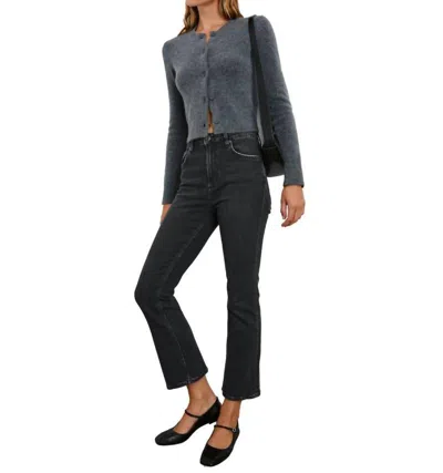 Rails Sunset Crop Slim Fare Jeans In Black Pearl