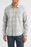 Rails Sussex Plaid Stretch Cotton Button-up Shirt In Gray