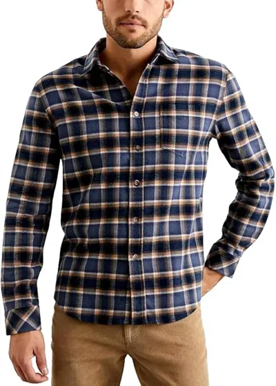 Rails Sussex Shirt In Mustang Harvest Oat In Blue
