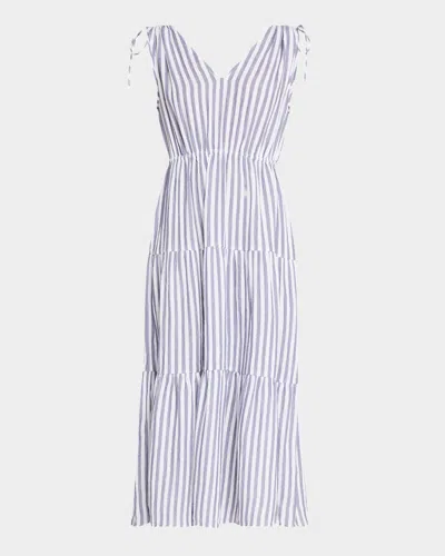 Rails Suzette Striped Midi Dress In Blue