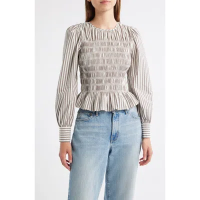 Rails Tabi Smocked Peplum Top In Multi