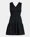 Rails Talulah Poplin Mini Dress In Black
