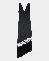 Rails Tamara Asymmetric Sleeveless Fringe Accent Dress In Black