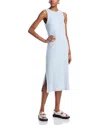 Rails Stripe Rib Midi Tank Dress In Chambray Blue Stripe