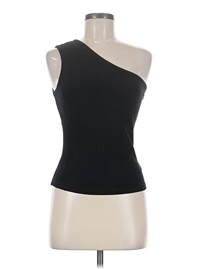 Pre-owned Rails Tank Top Black One Shoulder Neckline Tops