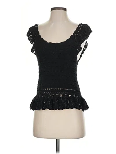 Pre-owned Rails Tank Top Black Sweetheart Neckline Tops