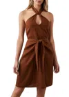 Rails Tanya Halter Linen Dress In Multi