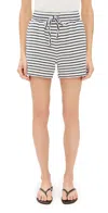 Rails Teddy Shorts Sailor Stripe Terry Towel In Sailor Stripe Terry Towel