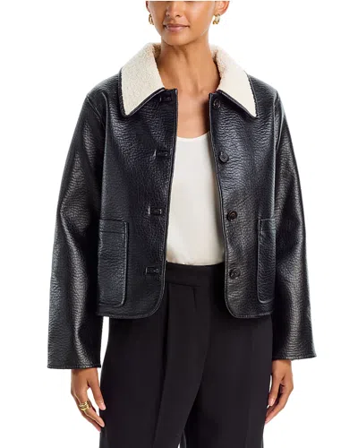 Rails Terra Faux Shearling Jacket In Black