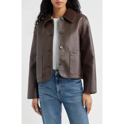 Rails Terra Faux Shearling Jacket In Brown