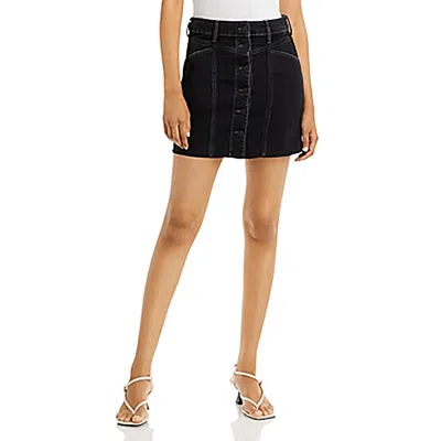 Rails The Canyon Womens Distressed Mini Denim Skirt In Gold