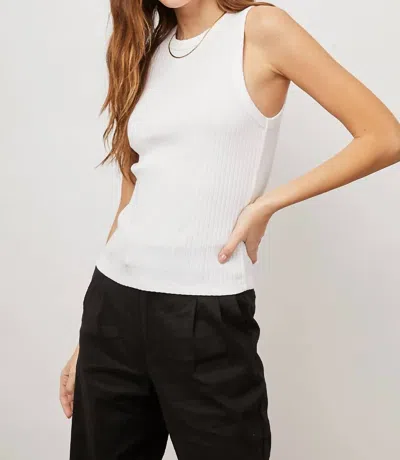 Rails The Racer Tank Top In White