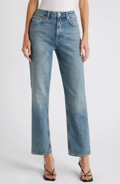 Rails The Topanga High Waist Straight Leg Jeans In Blue