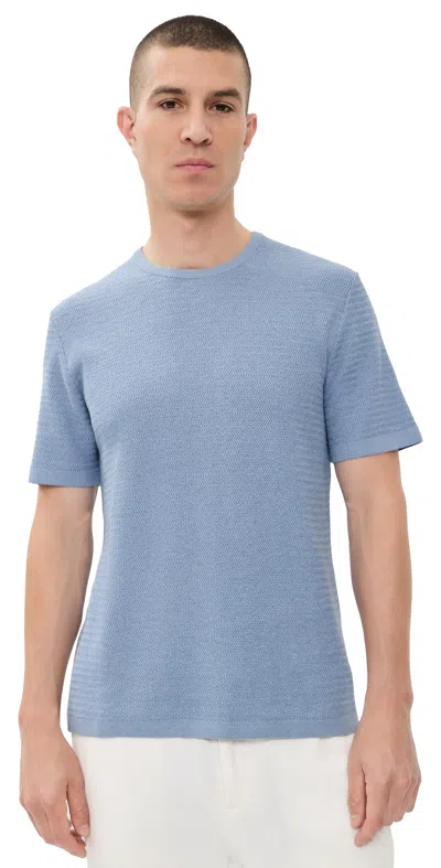 Rails Theo Short Sleeve Sweater Blue Sky Heather