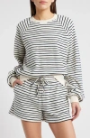 Rails Theron Sweatshirt In Sailor Stripe Terry Towel