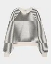Rails Theron Striped Cotton Sweatshirt In Sailor Stripe Terry Towel